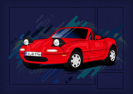 Mazda Miata MX5 Artwork